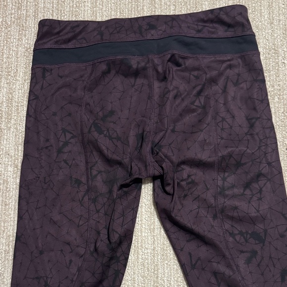 Lululemon Inspire Tight Full-On Luxtreme Mesh Star Crushed Black Cherry Size 8 - Picture 7 of 11